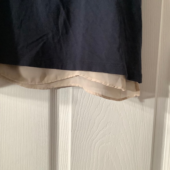 Ann Taylor Petite black and beige tank top - Picture 4 of 4